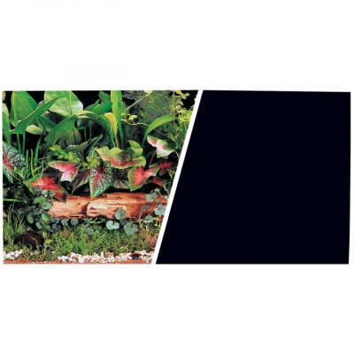 Фон Зеленые растения/Черный, 49 см, 1 м