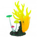 Флуоресцентная аквариумная декорация GLOXY Морские кораллы желтые 14х6,5х21см