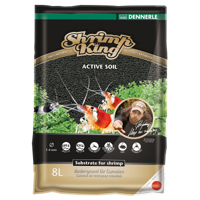 Грунт Dennerle Shrimp King Active Soil, 8л
