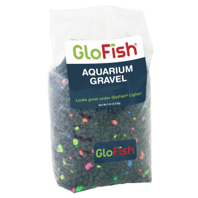 Грунт GLOFISH Черный с флуоресцентными GLO частицами, 2,26кг