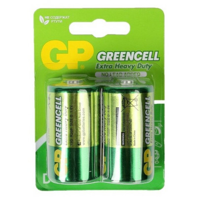 Батарейки Greencell R20